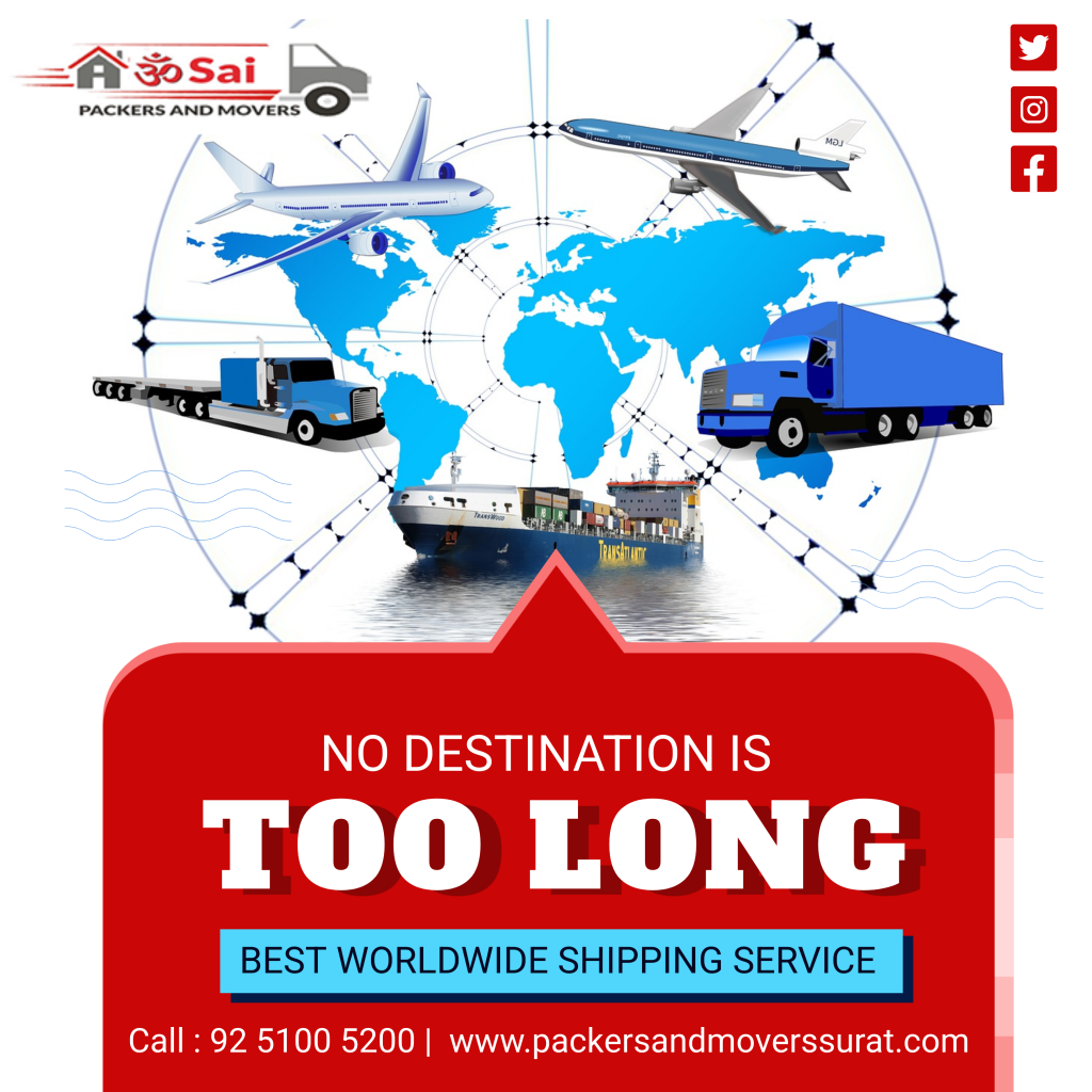 🏠 Home Relocation
"Home shifting services by Om Sai Packers and Movers. Safe packing and timely delivery."

🏢 Office Relocation
"Office moving with secure handling and fast setup. Trusted by businesses."

🚛 Local & Long-Distance Moving
"Reliable local and intercity relocation. Smooth transport with expert care."

🚗 Vehicle Transport
"Car and bike transport in covered carriers. Safe and damage-free delivery."

📦 Packing & Unpacking
"Professional packing with quality materials. Safe for fragile items."

🏬 Storage & Warehousing
"Secure warehouse for short and long-term storage. 24/7 surveillance ensured."