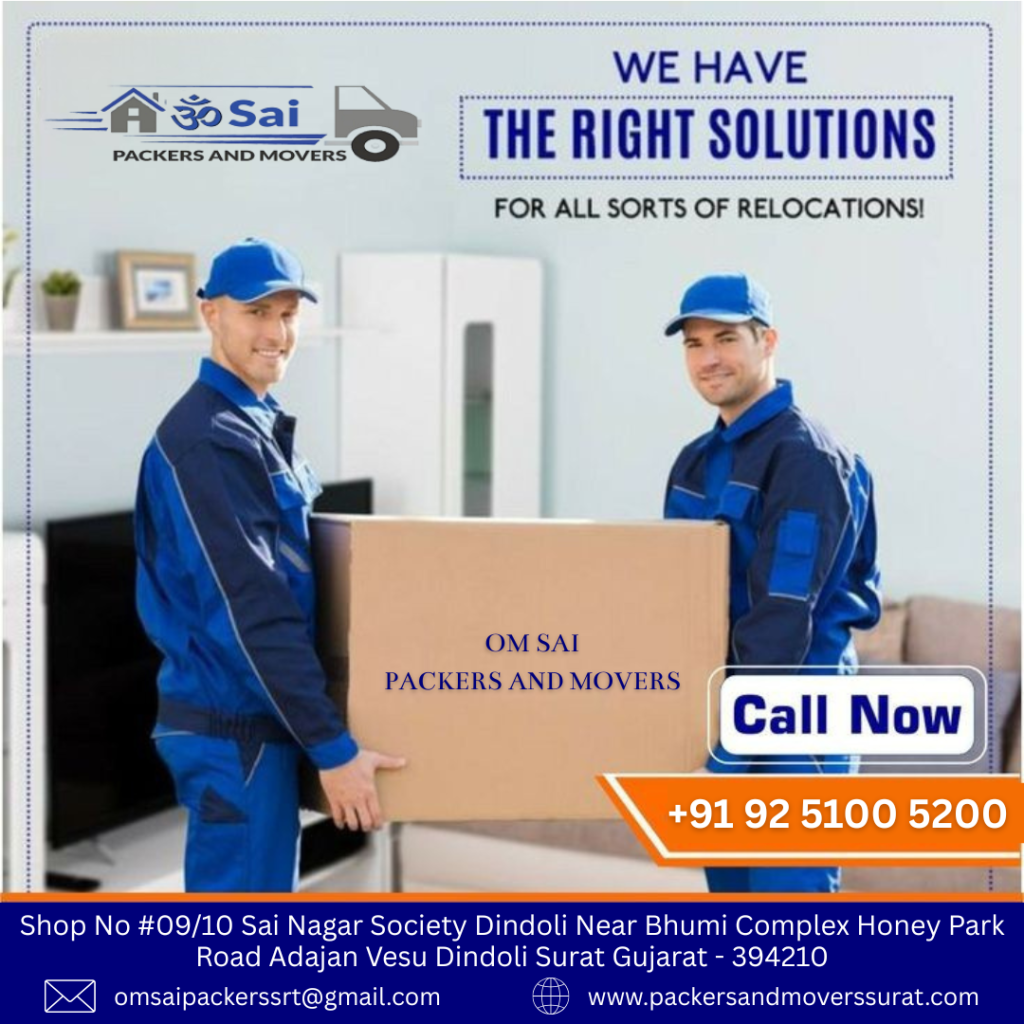 Professional packers and movers handling household items safely