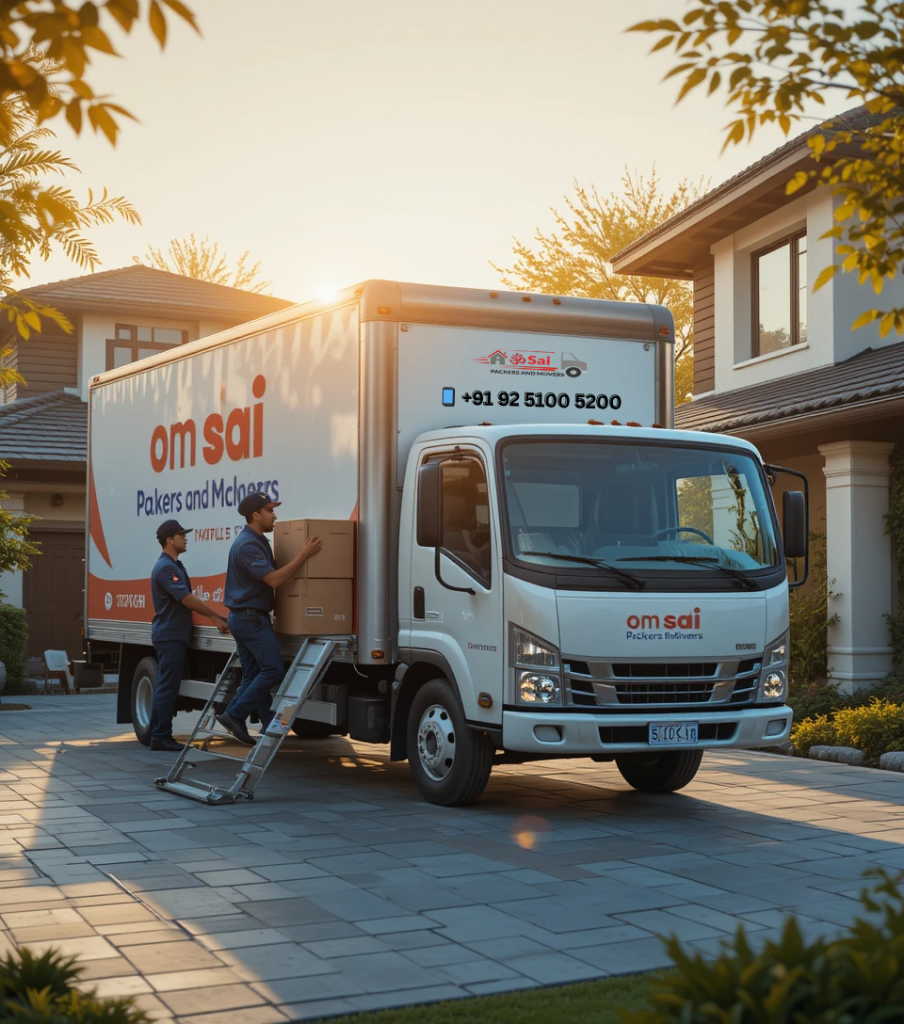Professional team of Om Sai Packers and Movers handling home relocation in Pune Kothrud with care and safety